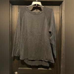 Gray sweater.